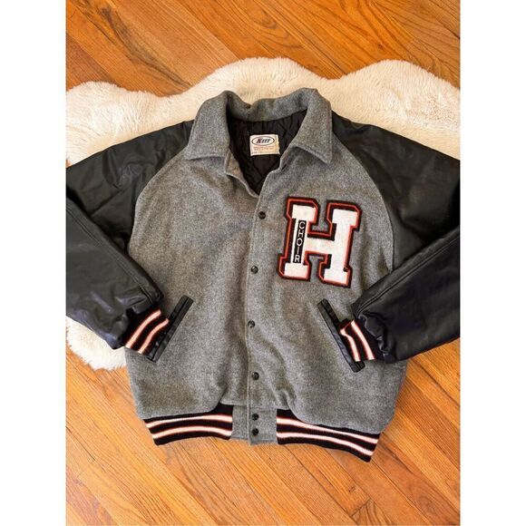 Vintage Neff Wool and Leather Varsity Choir Letterman Jacket Size XL - Picture 4 of 10